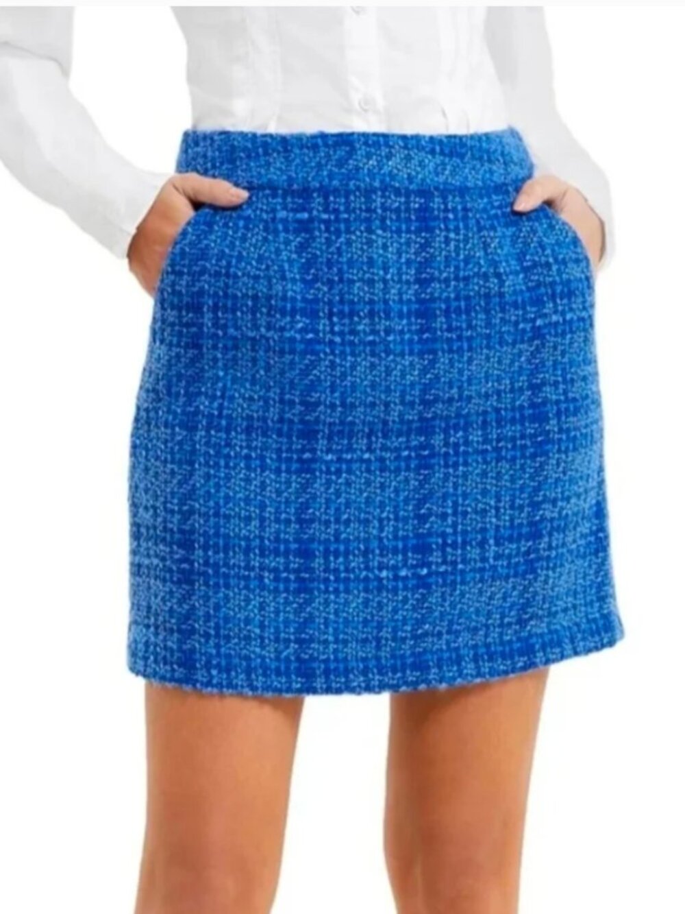 NWT French Connection Azzurra Tweed Mini Skirt SIZE 6